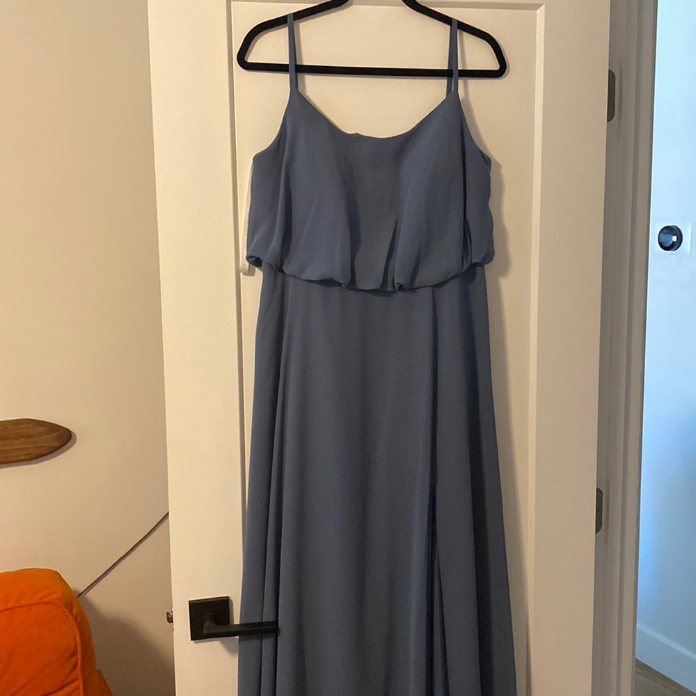 Twilight blue azazie lupe bridesmaid dress